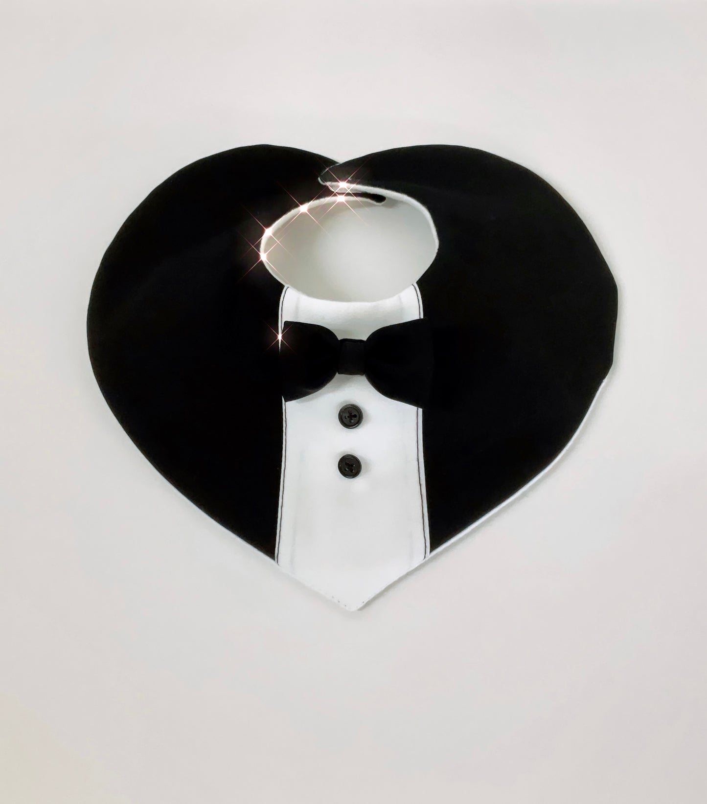 Baby Bibs:Tuxedo Black and White #035