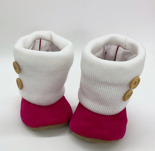 Booties:Jessy knit Booties Fuchsia #390