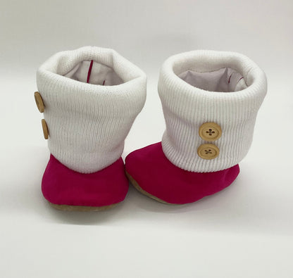 Booties:Jessy knit Booties Fuchsia #390