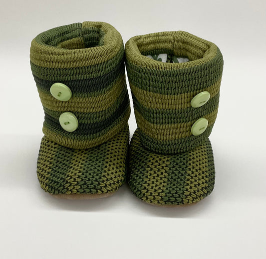 Jessy: Knit Booties Lime