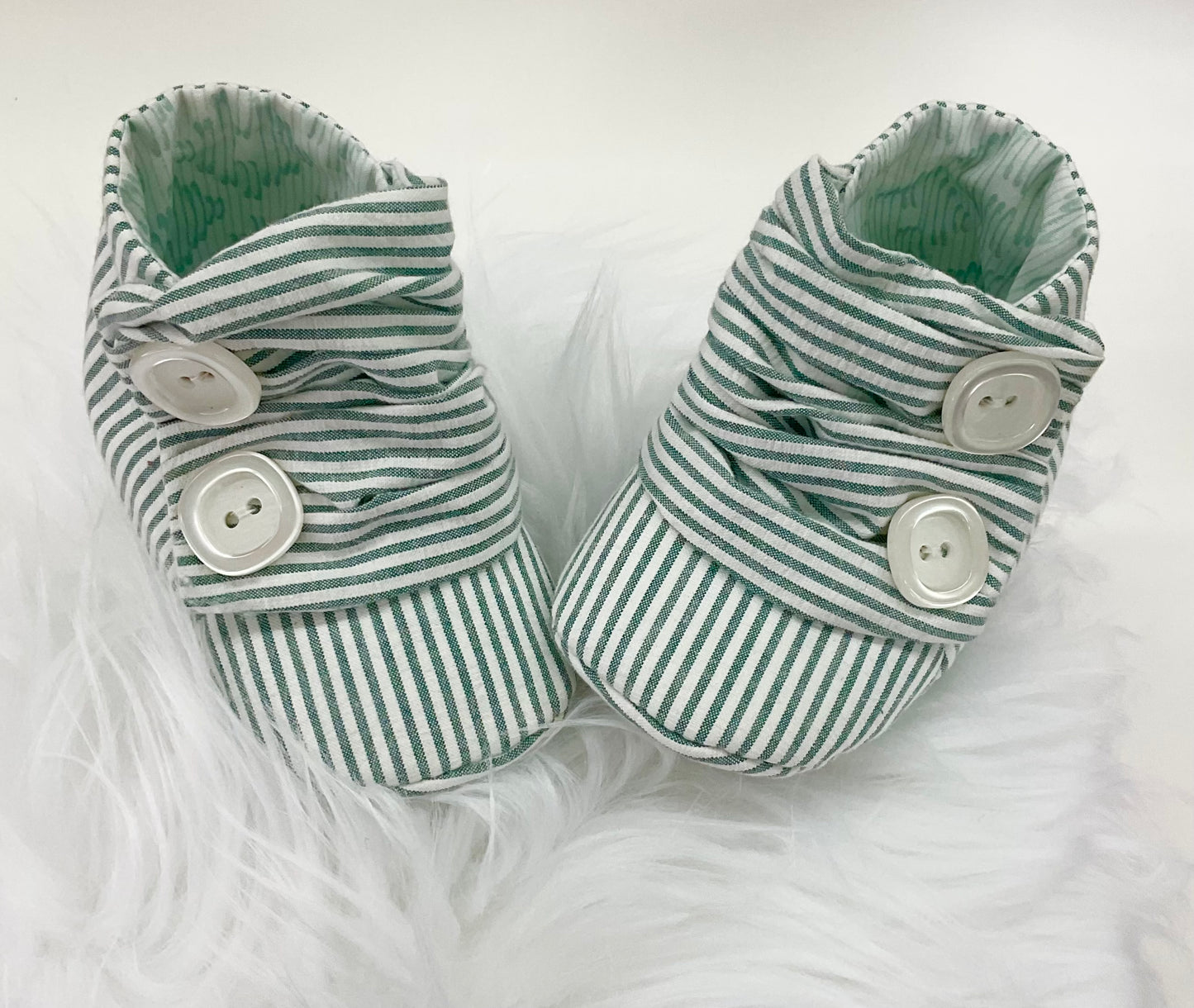 Booties:Rubi Stripes Green #381