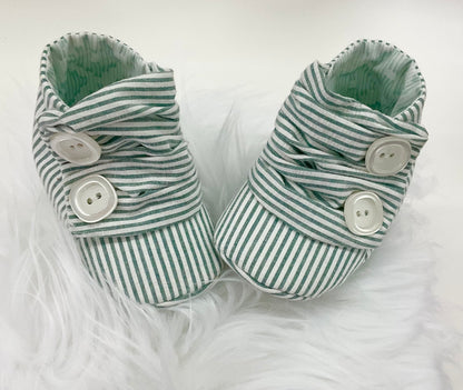 Booties:Rubi Stripes Green #381