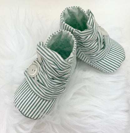 Booties:Rubi Stripes Green #381