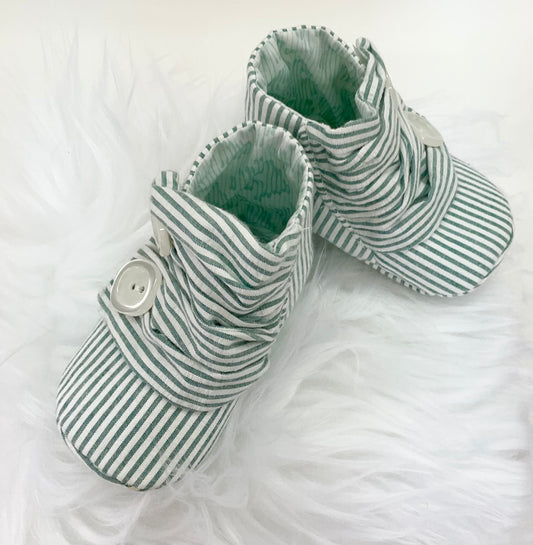Booties:Rubi Stripes Green #381