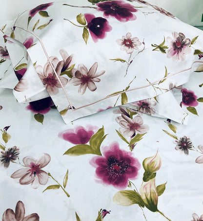 Collete Purple  Embroidery Shams