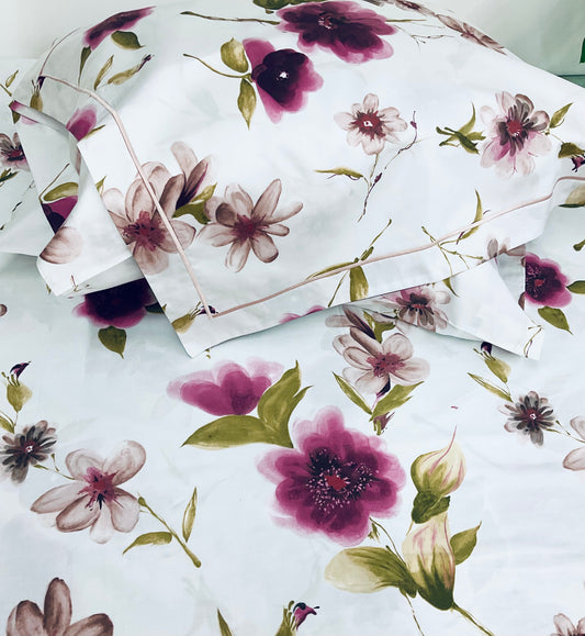 Collete Purple  Embroidery Shams