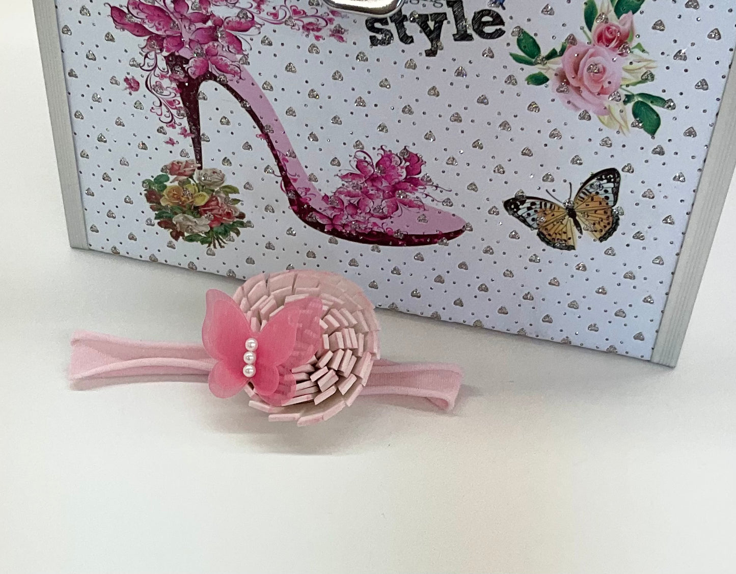 Headband:Pink Butterfly