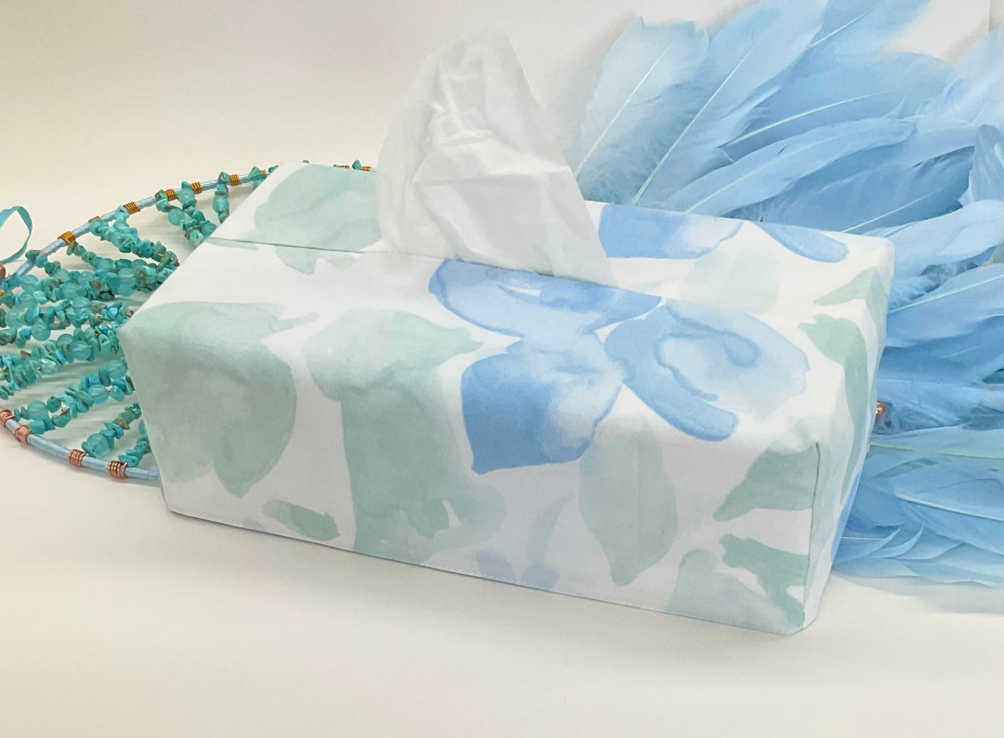 Tissue Box Cover:Ludy Blue