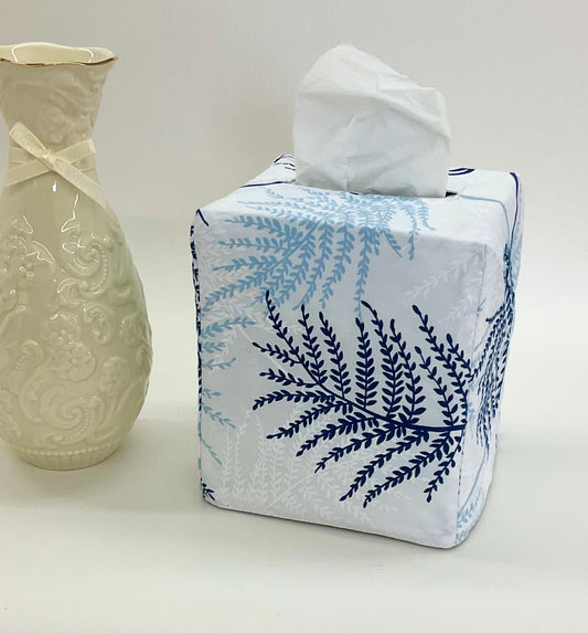 Tissue Box Cover:Laura Blue