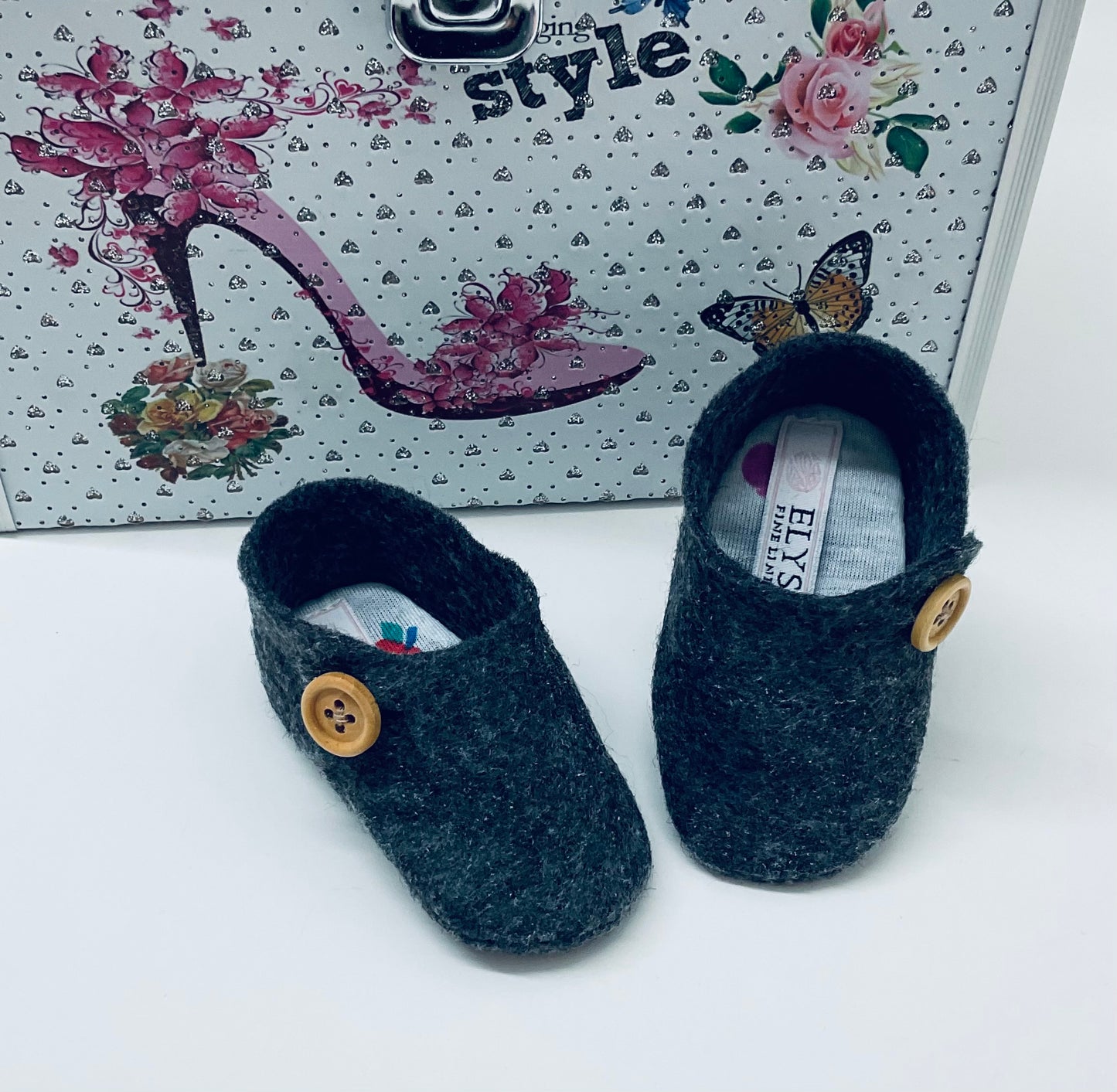 Baby Shoes:Coquette Black #389