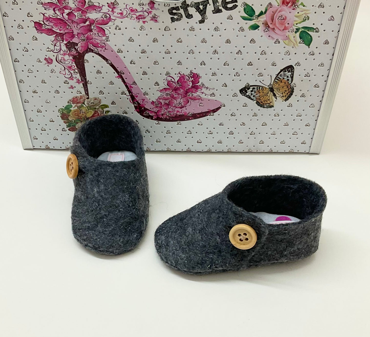 Baby Shoes:Coquette Black #389