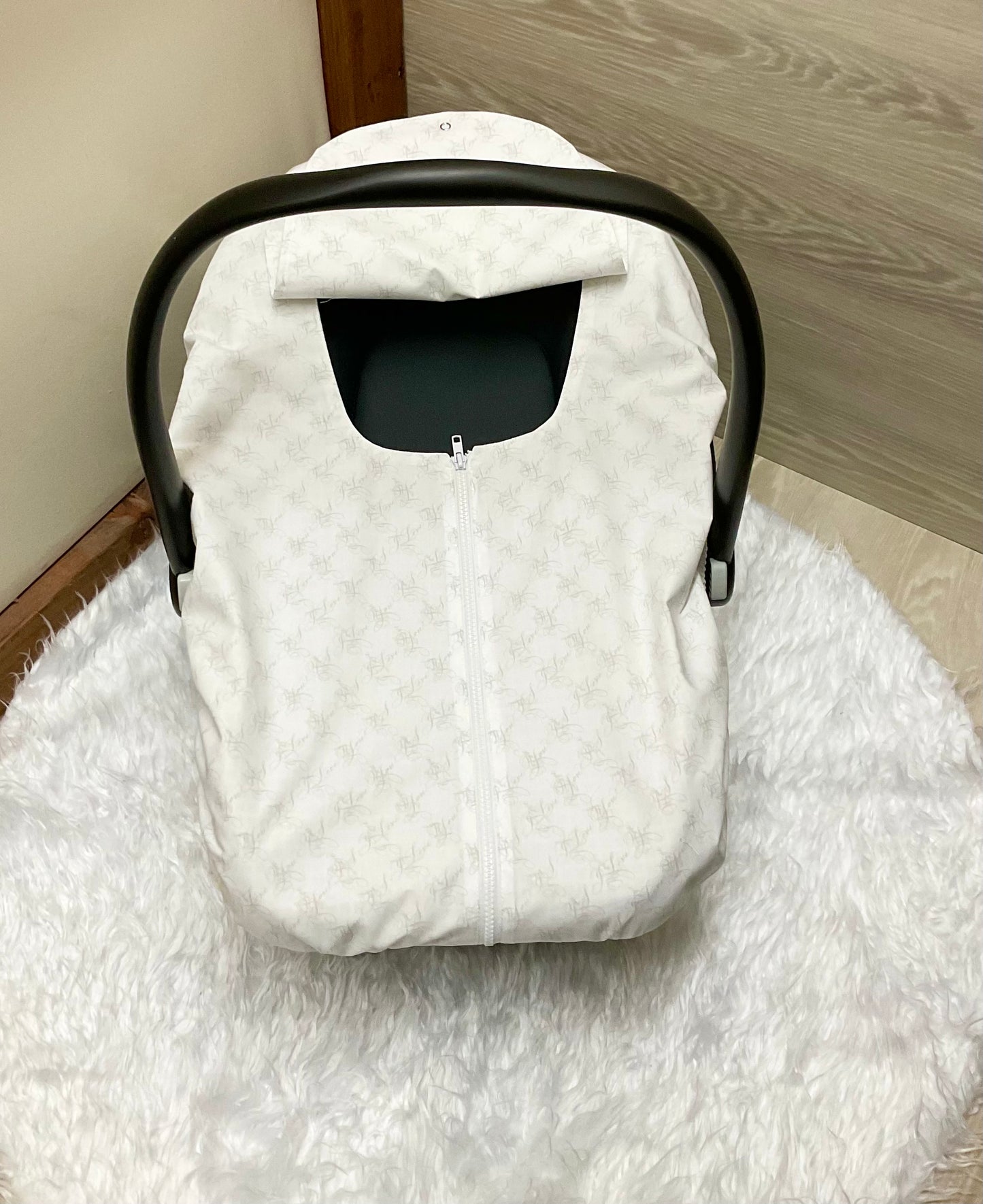 Baby Car Seat Cover:Canopy Love you