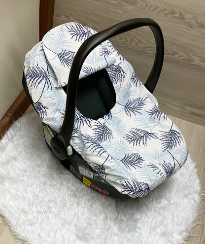 Baby Car Seat Cover:Laura Navy Blue