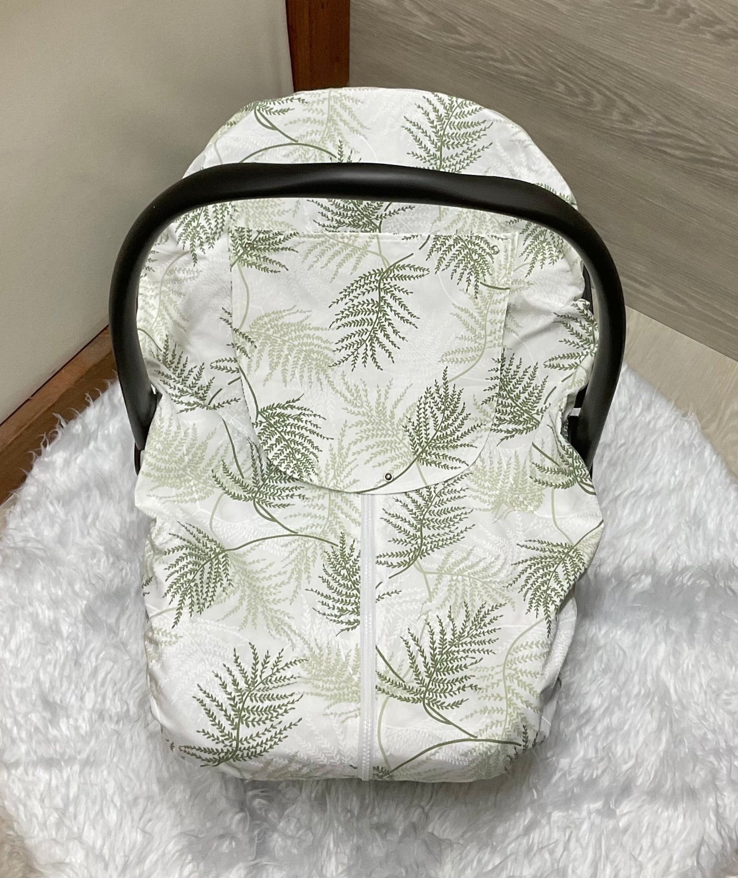 Baby Car Seat Cover:Laura Green