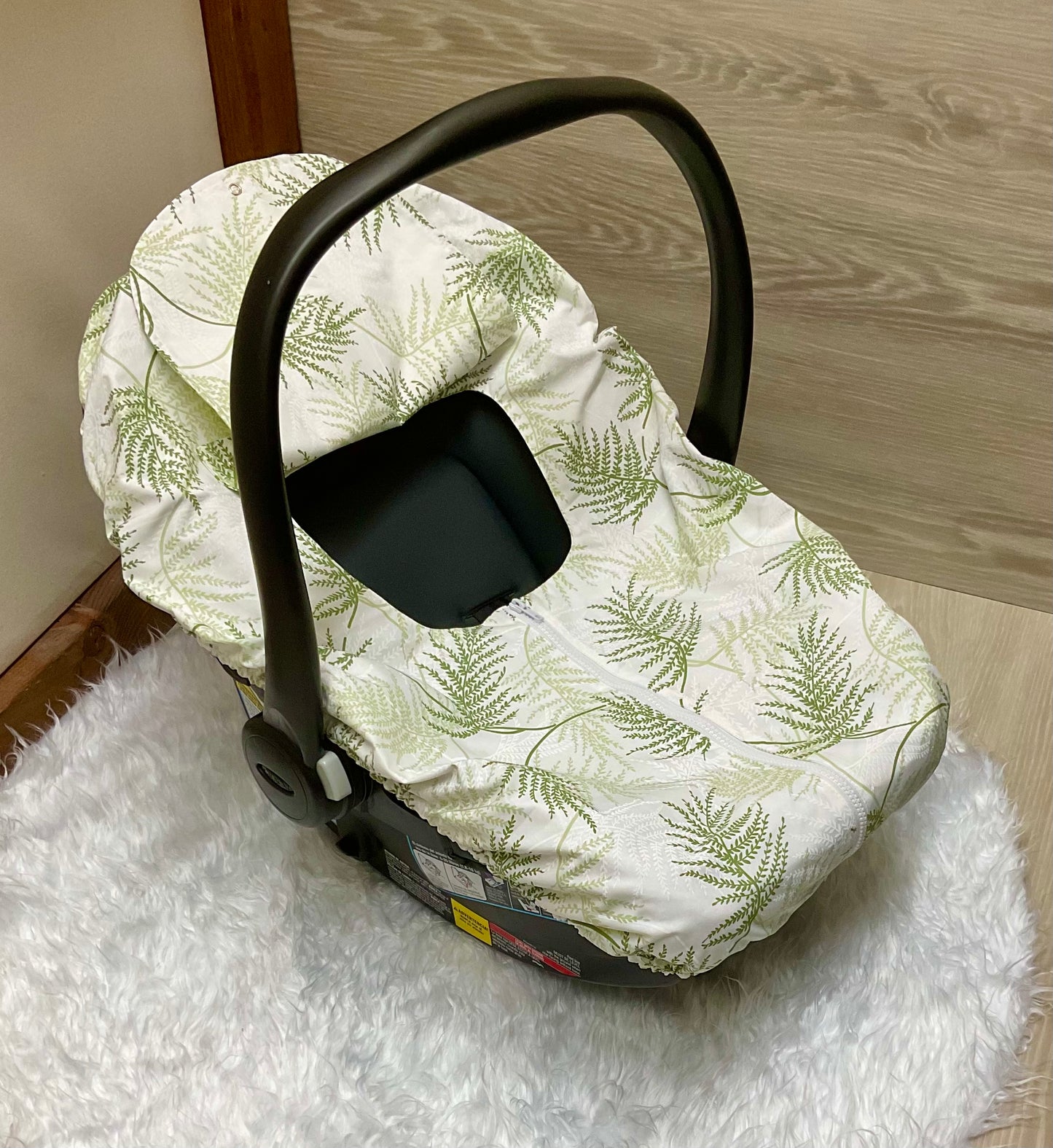 Baby Car Seat Cover:Laura Green