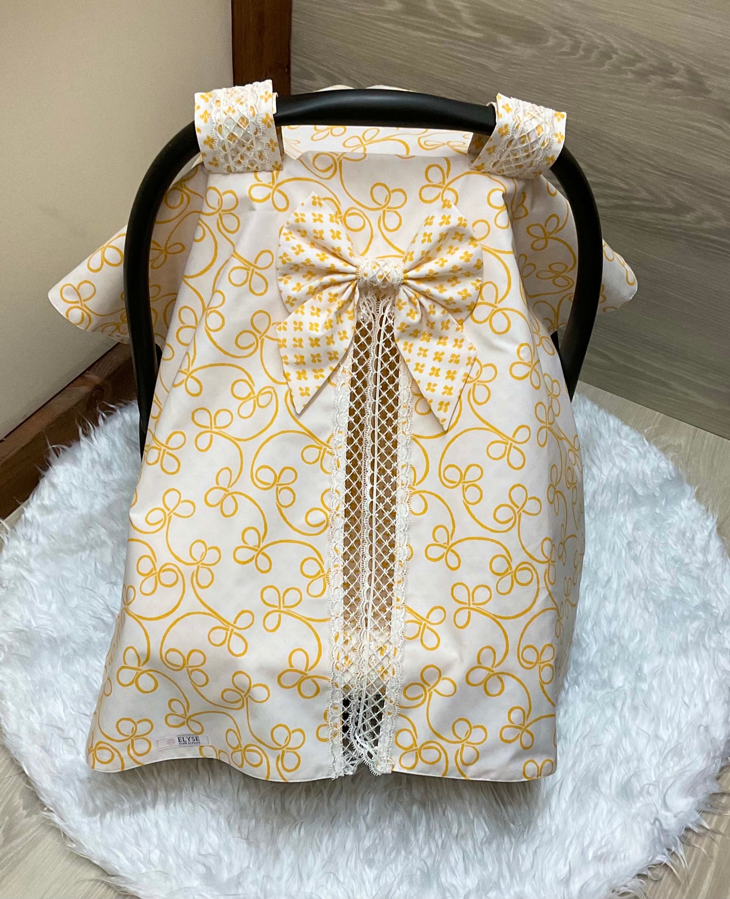 Baby Car Seat Cover:Sweety Girl Yellow