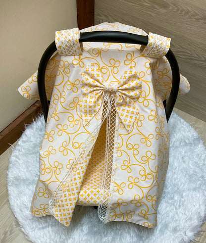 Baby Car Seat Cover:Sweety Girl Yellow