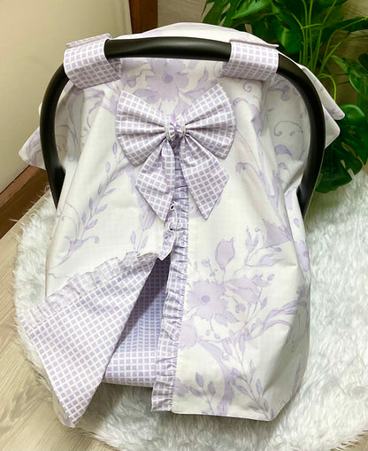 Baby Car Seat Cover:Aura Lavender