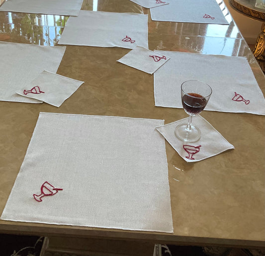 Placemat Embroidered Margarita