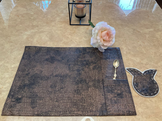 Placemat Gator Copper