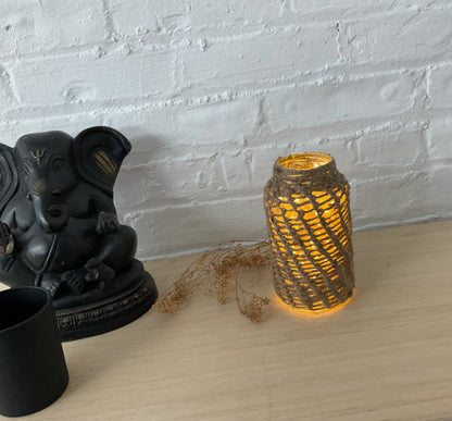 Bohemian Jar  With Macrame Cover