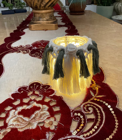 Macrame Jar