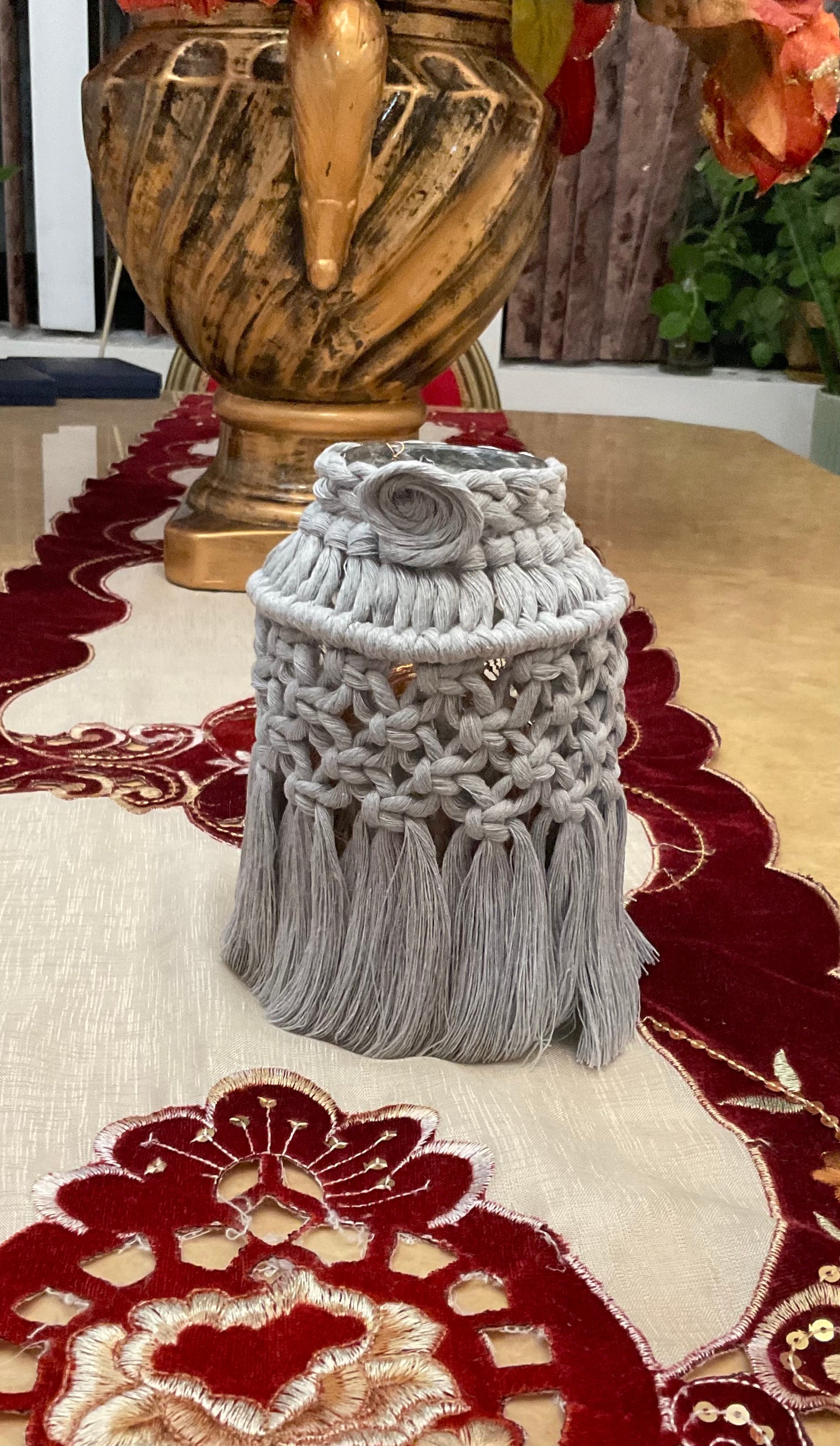 Macrame Jar