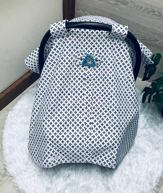 Baby Car Seat Cover:Sofi Blue Navy