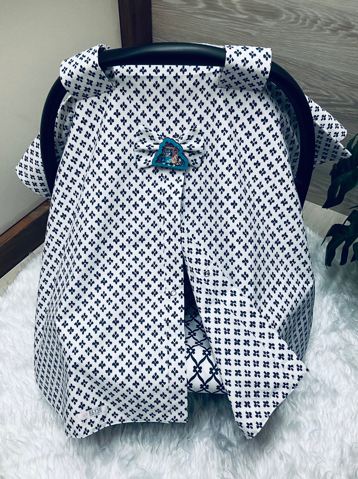Baby Car Seat Cover:Sofi Blue Navy