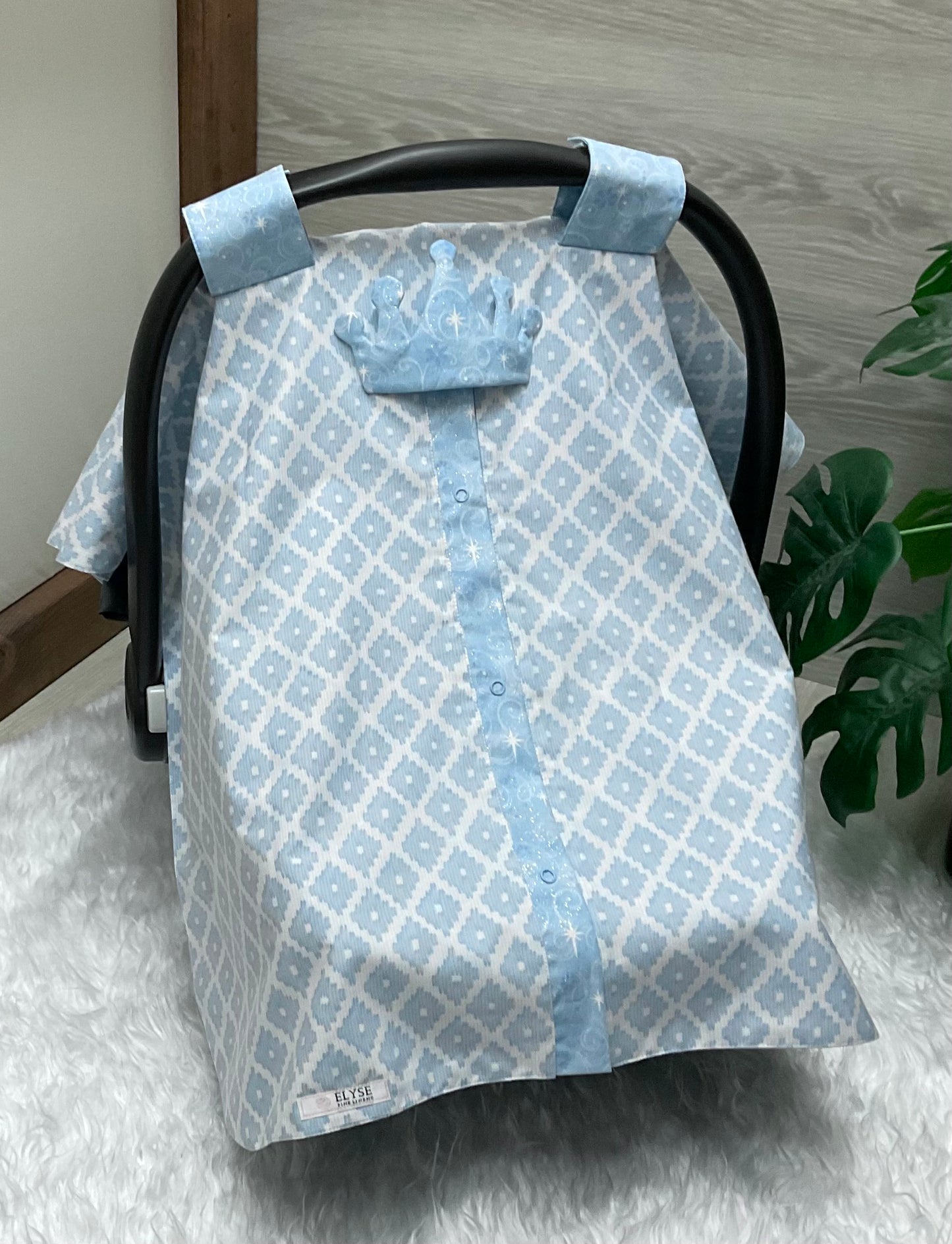 Baby Car Seat Cover:Carol Blue