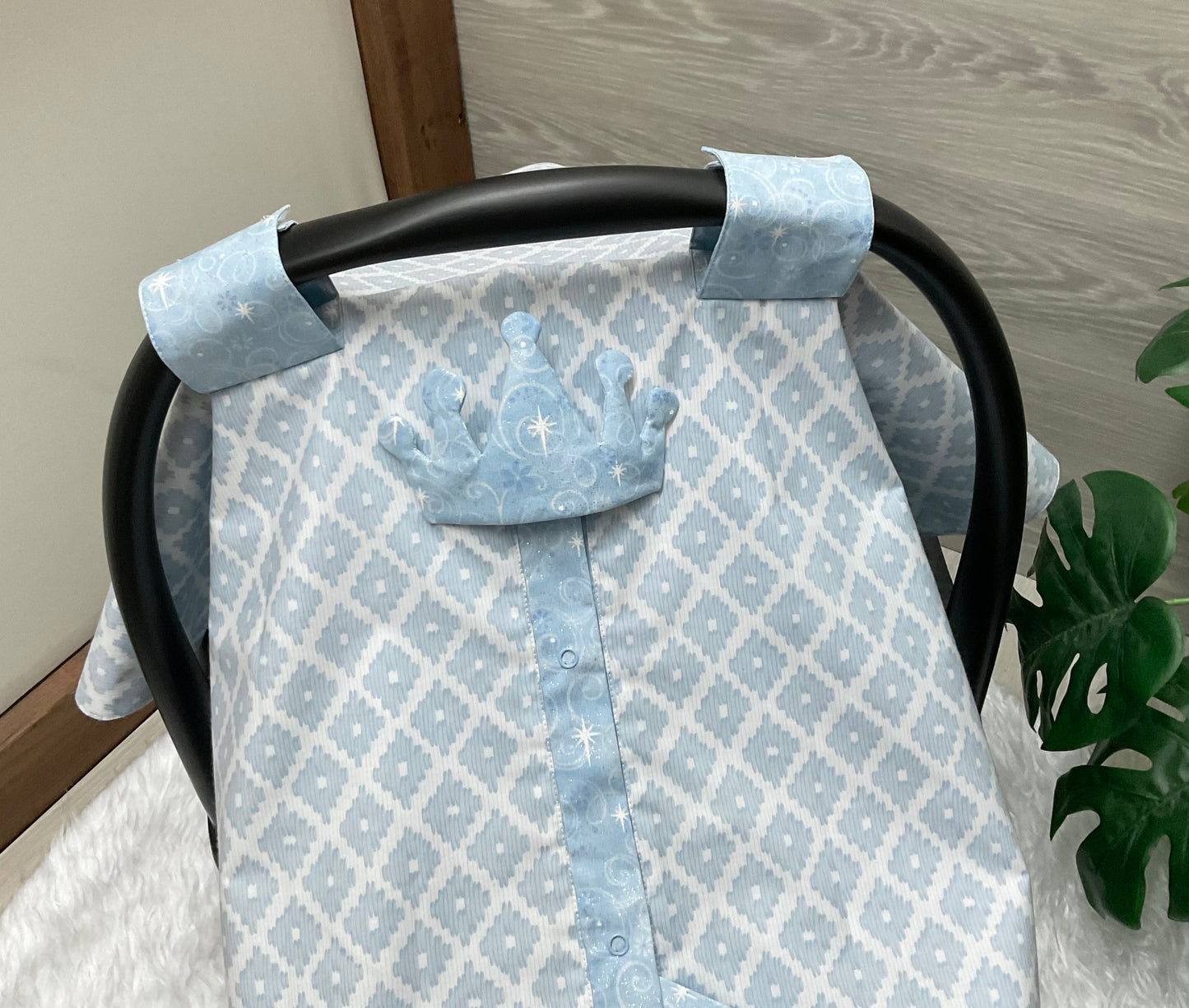 Baby Car Seat Cover:Carol Blue